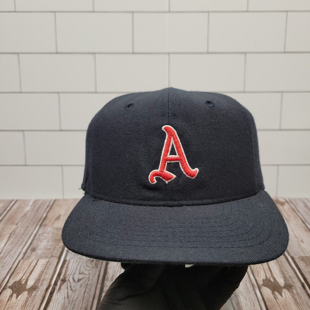 Roman Pro Philadelphia A's Vintage 1954 Plain Logo Fitted Size 7 1/2 Made USA